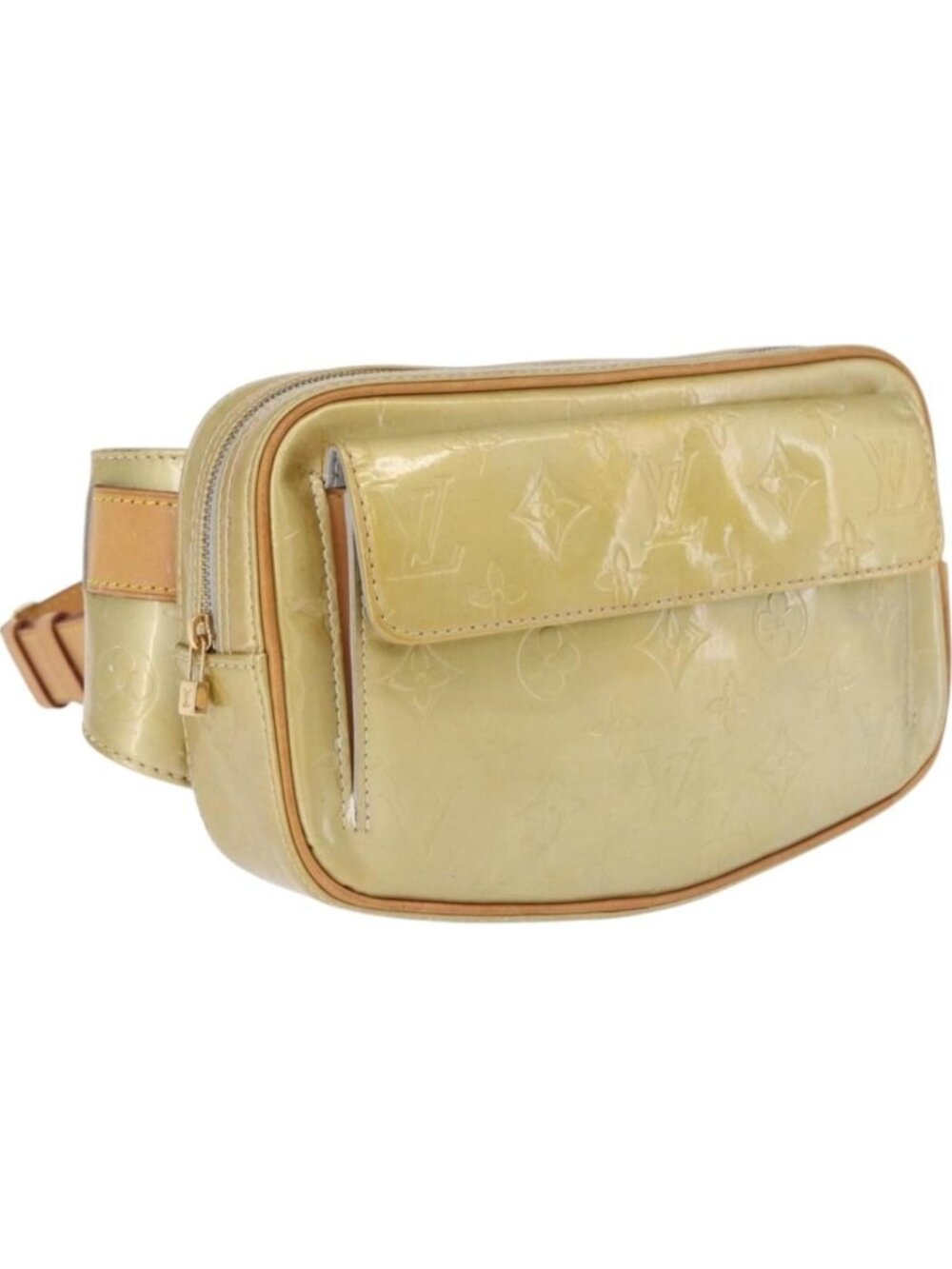 LOUIS VUITTON Monogram Vernis Fulton Waist Bag Gris M91041
